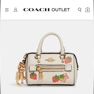 In search of this item coach mini Rowan strawberry bag keychain